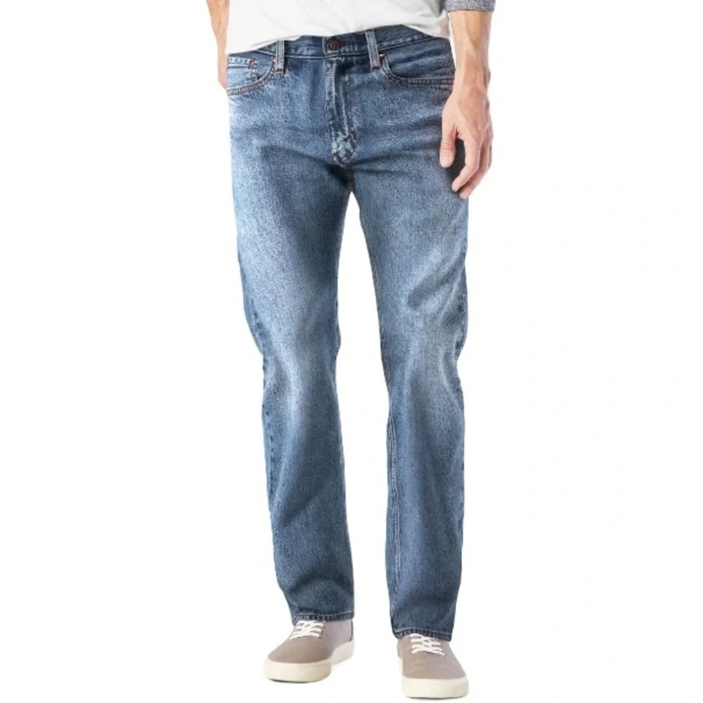 LEVIS 541 Premium Athletic Taper Mens Jeans Blue Medium Wash Big E Size 31x30